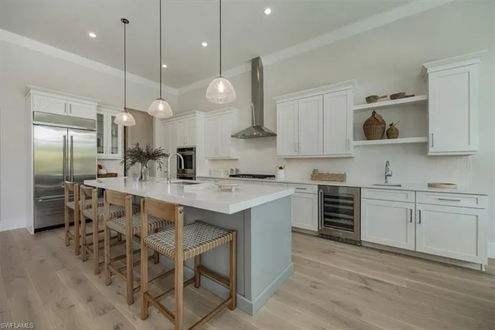 4566 Seagrove Landing Way is a pre-construction purchase agreement for the construction of a customized Bay plan in Coconut Landing. The photos in this listing are of a recently completed model of the same floor plan with finishes that are similar but not identical to the planned finishes for 4566 Seagrove Landing Way. One lot remains to build a Bay plan in the community.