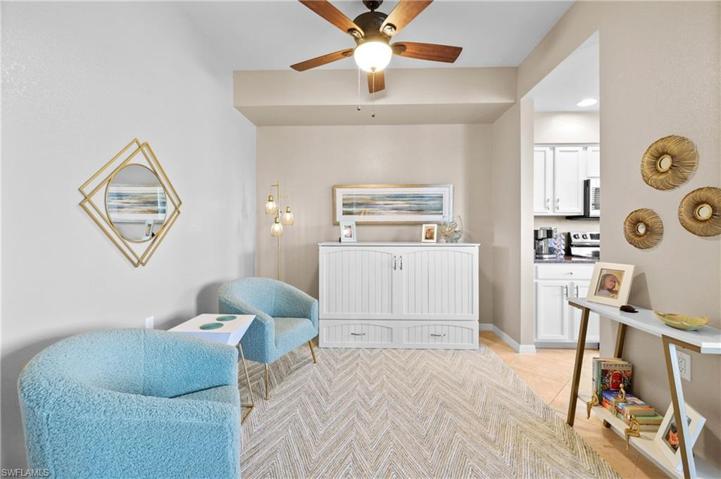 Brand new Murphy bed in this cozy sitting area