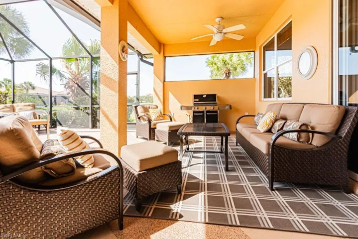 Sunroom / solarium with a wealth of natural light