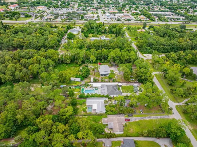 Aerial view of property and surrounding area