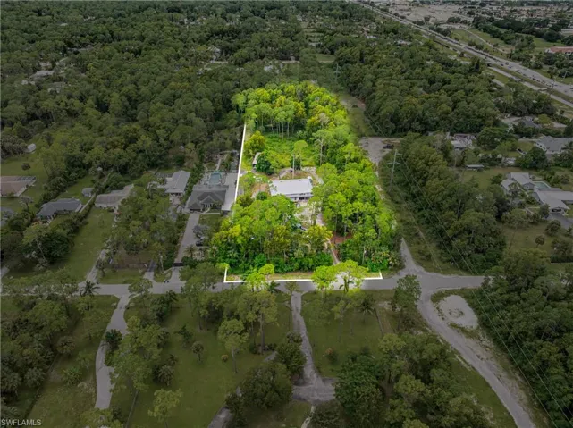 Aerial view of property and surrounding area