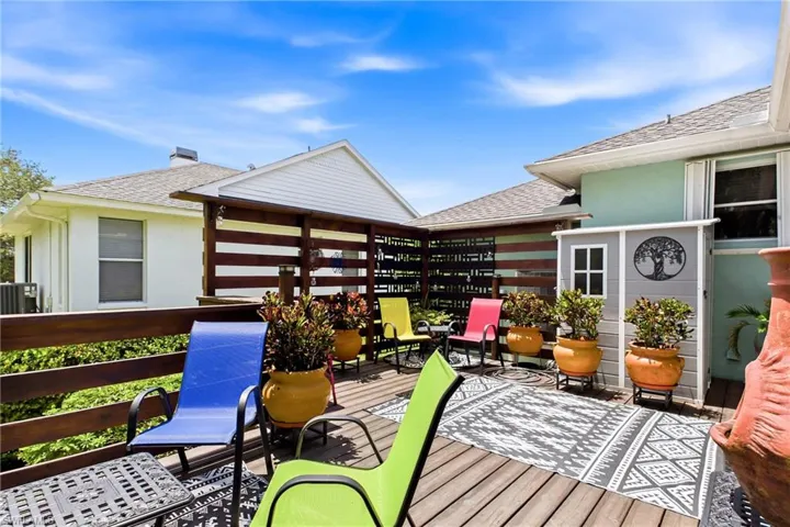 Your own private outdoor sanctuary featuring a spacious sun deck perfect for relaxing and enjoying the beautiful Florida weather.