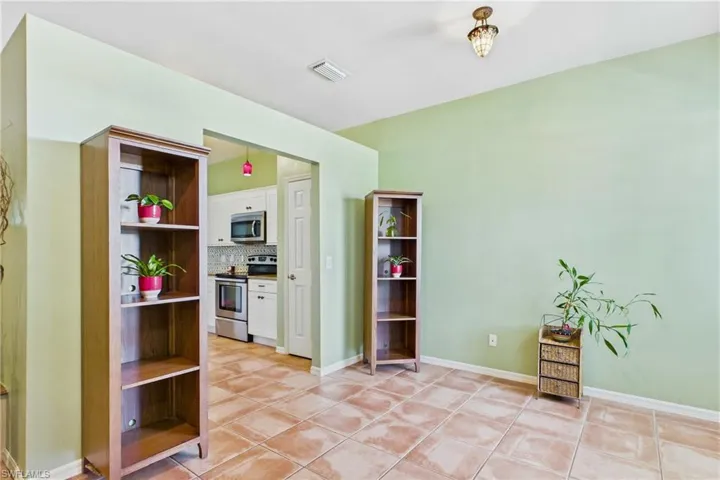 Gather around the table in this welcoming dining space.