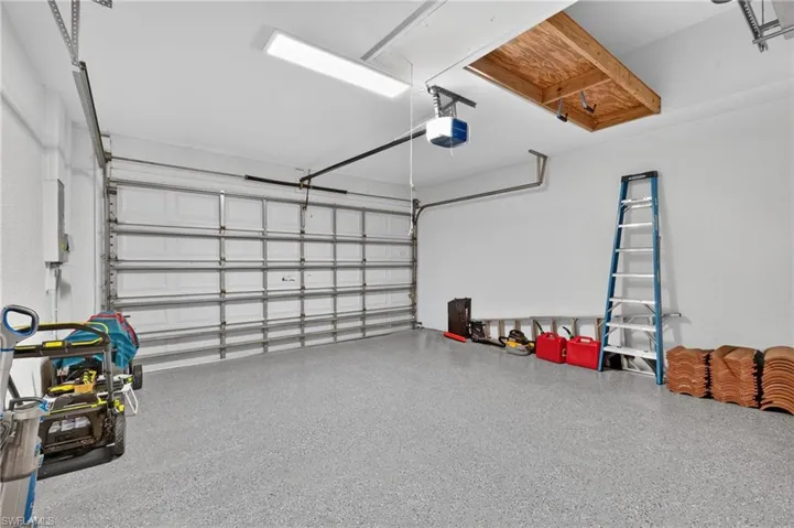 WIth fresh paint and finished with epoxy - floors - Generator
