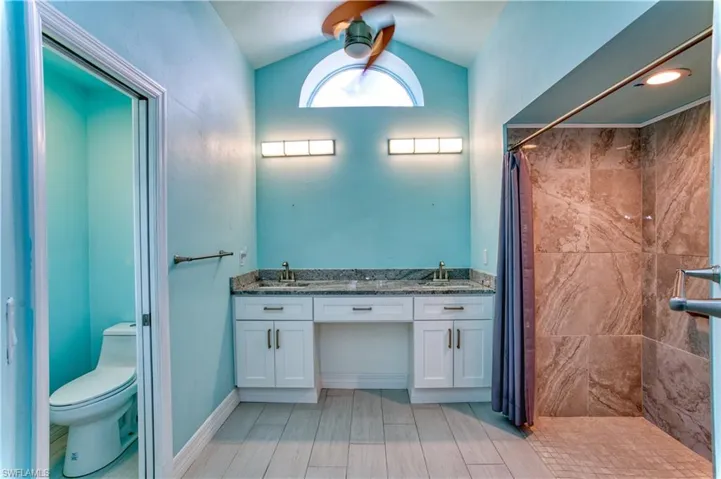 Master Bathroom with walk in shower, 2 sinks