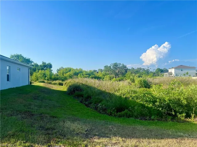 View of side lawn and Preserve.