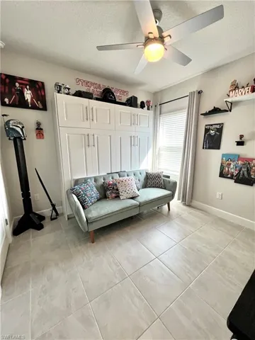 Includes Murphy Bed, the window treatment has blackout for gaming fun.