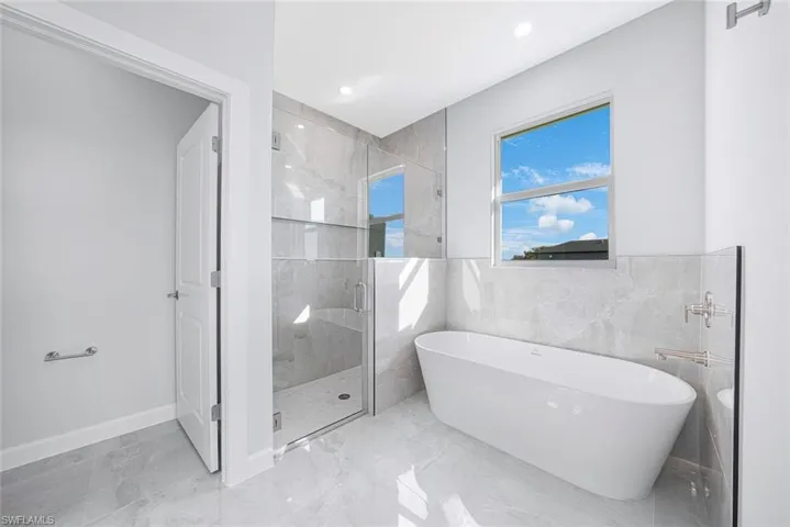 Master Bath with soaking tub and Separate Shower