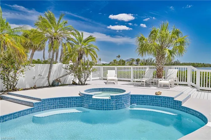 Pool and Spa overlooking the water