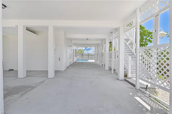 Covered entry to Pool area