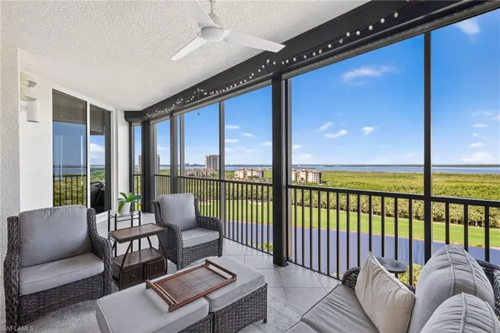 West-facing Screened balcony