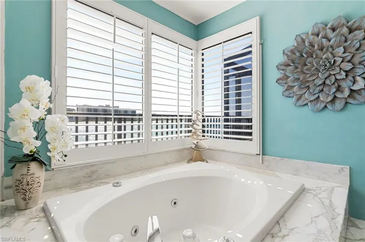 Bathroom with a whirlpool tub