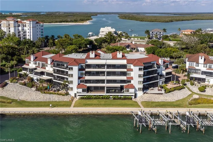 Bird's eye view of a large body of water
