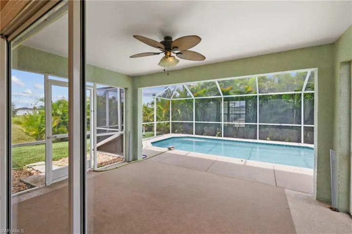 Plenty of space for entertaining on this huge enclosed lanai