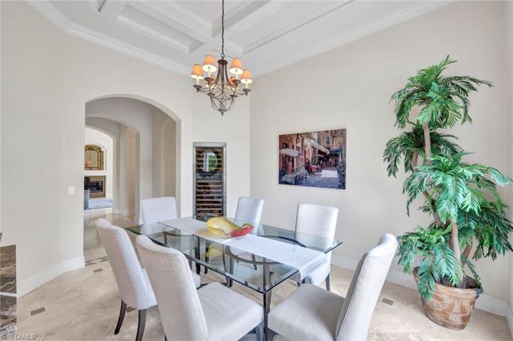 132-Bottle SubZero Wine Cooler in Dining Room