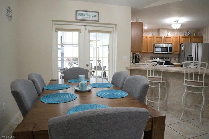 Dinning room in the family area.