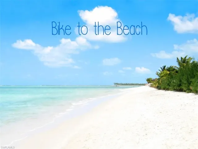 Bike or walk to sink your toes in the soft sugar sand of Bonita Beach!