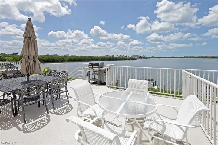 Stairs from the pool lead you up to the community room, community balcony, and restrooms.