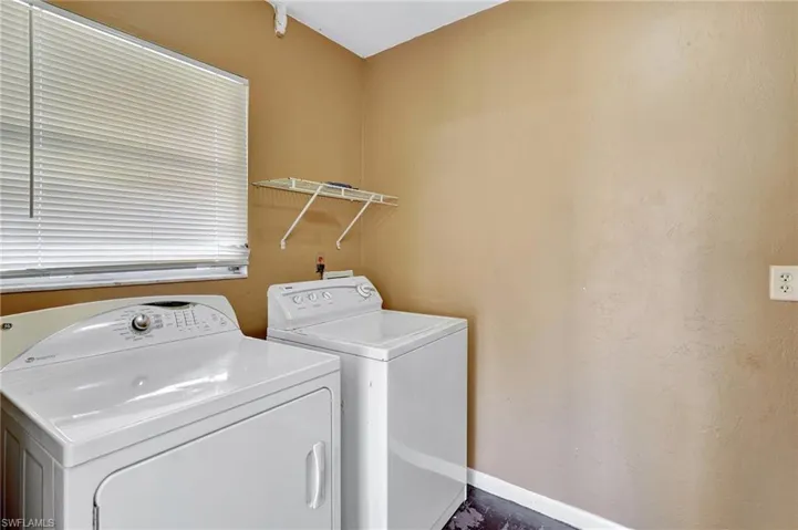 Laundry room with washer and dryer