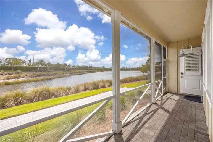 Private lake views.