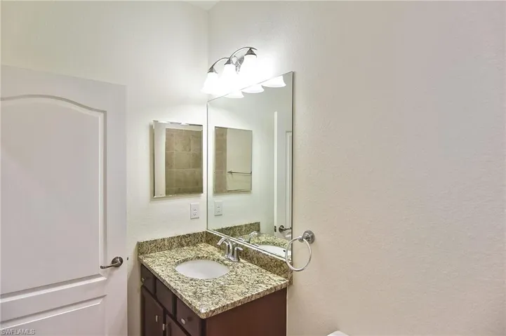 Bathroom featuring vanity