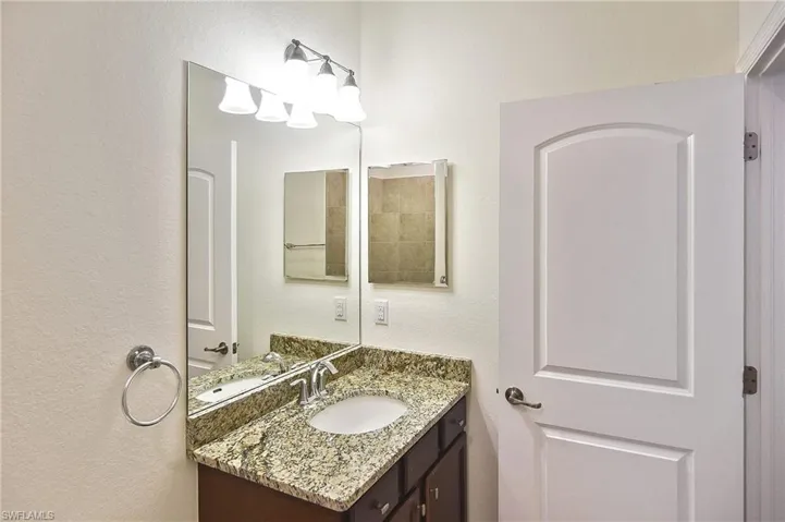 Bathroom featuring vanity