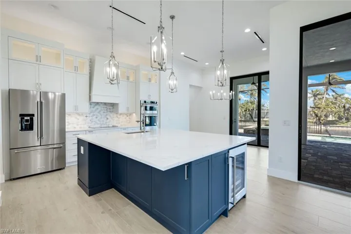 “This island replaces the need for a dining table when entertaining — everything happens right here.”