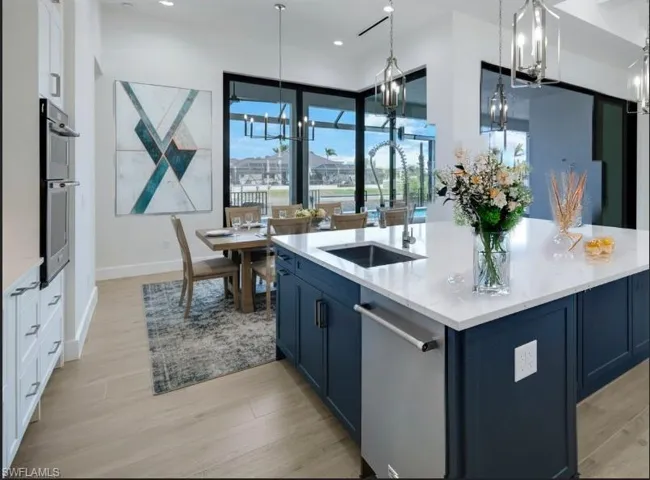 A multi-purpose culinary and gathering hub designed for entertaining.”