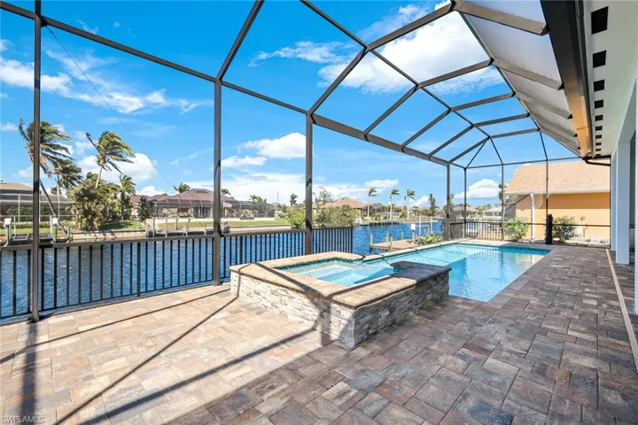 View from the west side of the pool