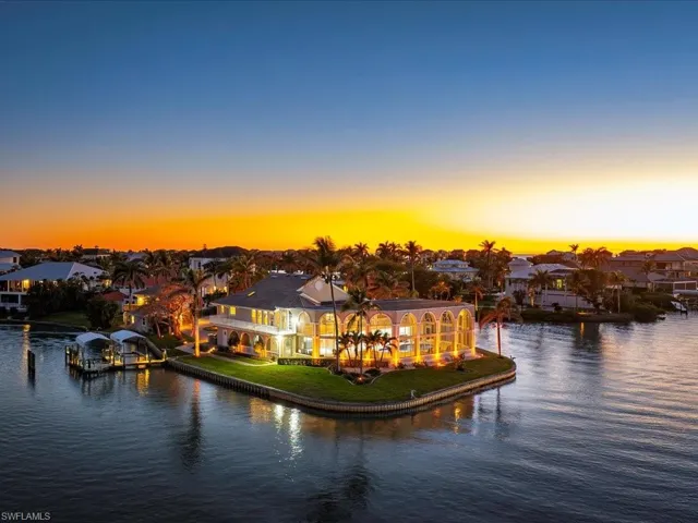 Property view of water with a residential view