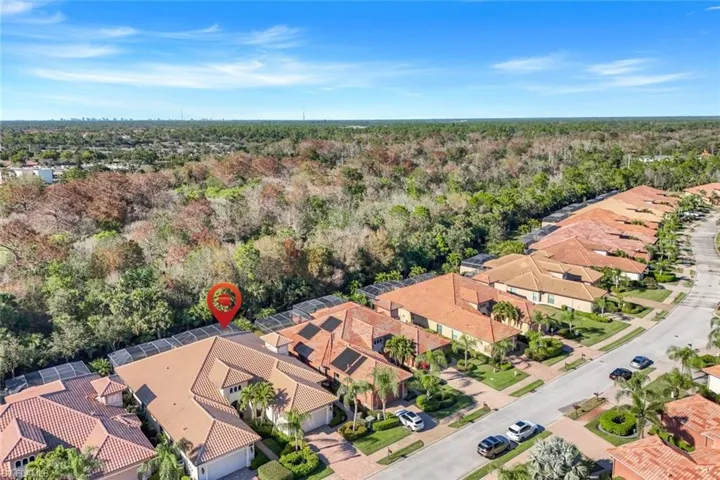 Birds eye view of property
