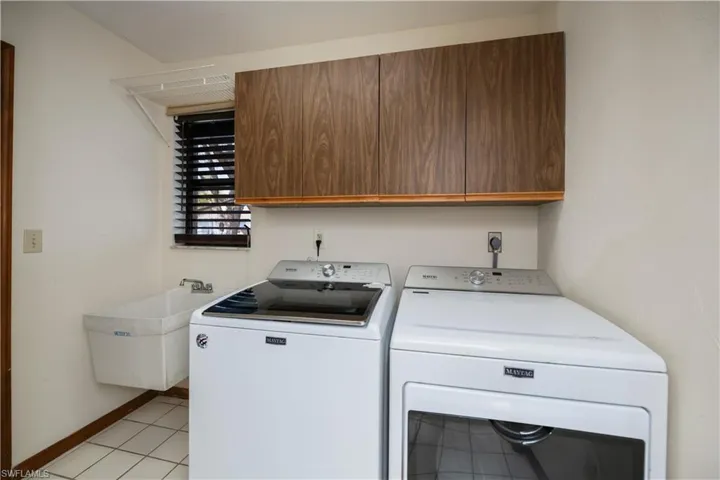 inside laundry room