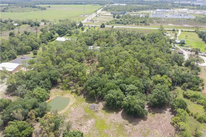 Aerial view of property's location