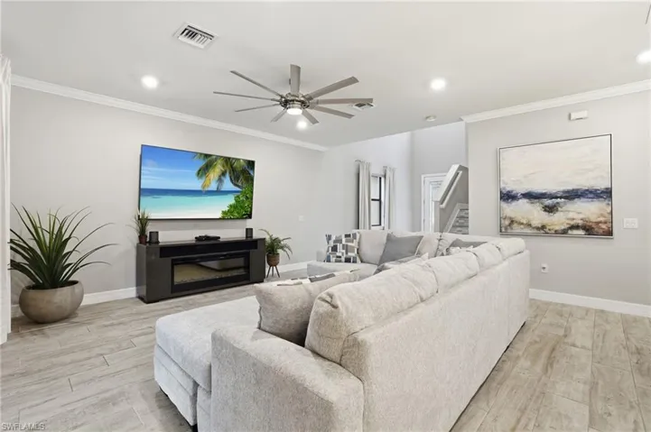 Plenty of space for a large TV to watch your favorite game or movie
