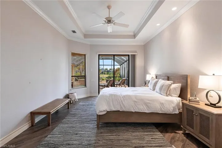 Primary suite runs the whole right side of the home from front to back