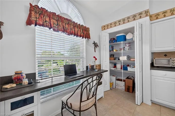 Pantry on other side of desk