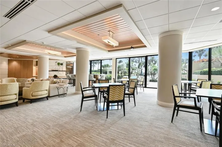 Newly remodeled poolside social room