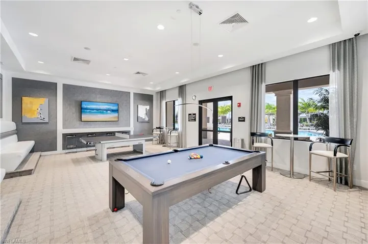 Billiards and ping pong game room