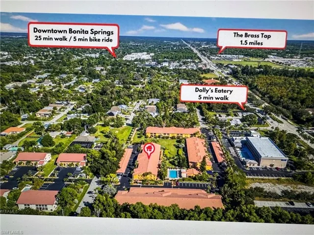 Fabulous complex location between I-75 and the sandy Gulf Beach.  Walk to the restaurant!