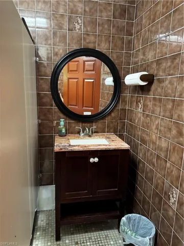 Ladies room by pool