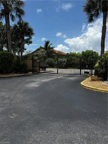 Gated neighborhood at the end of a dead-end street.