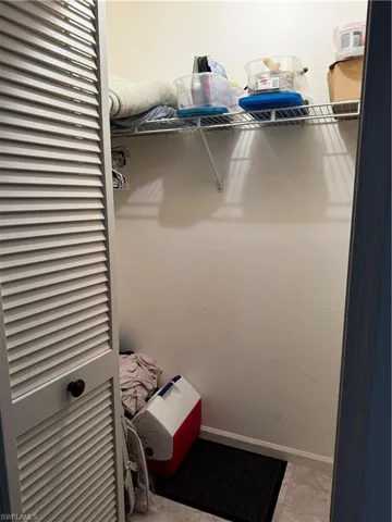 Walk in closets in both bedrooms and extra in hallway! Plenty of storage room.