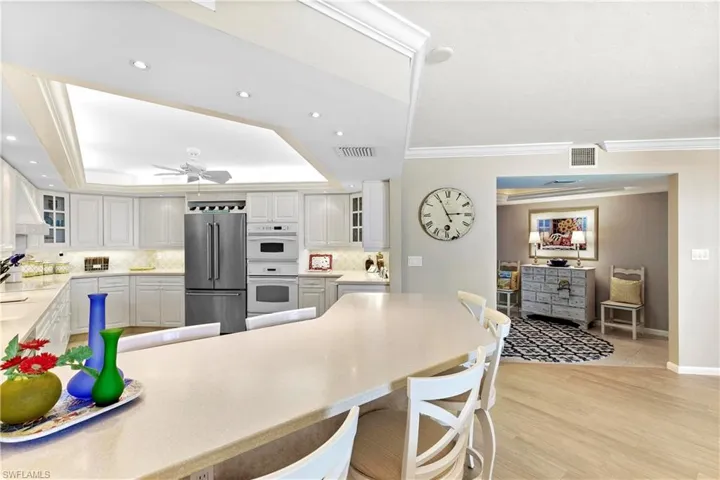 Breakfast bar with room to entertain