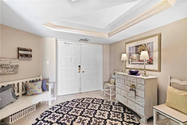 A large foyer greets you
