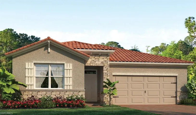 Mediterranean / spanish-style house with a garage