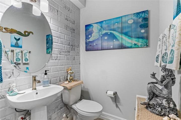 First floor half bath
