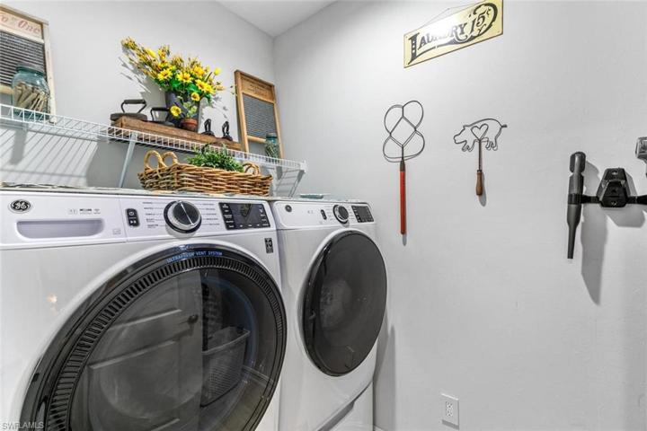 Upgraded washer and dryer included