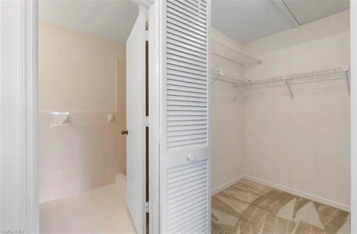 large walk in closet