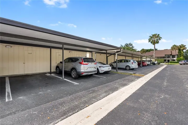 Additional assigned carport parking space and storage unit