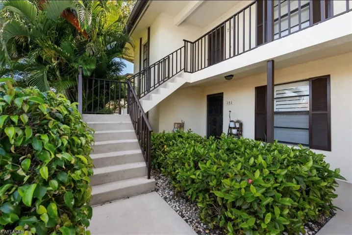 Stairs leading to unit.